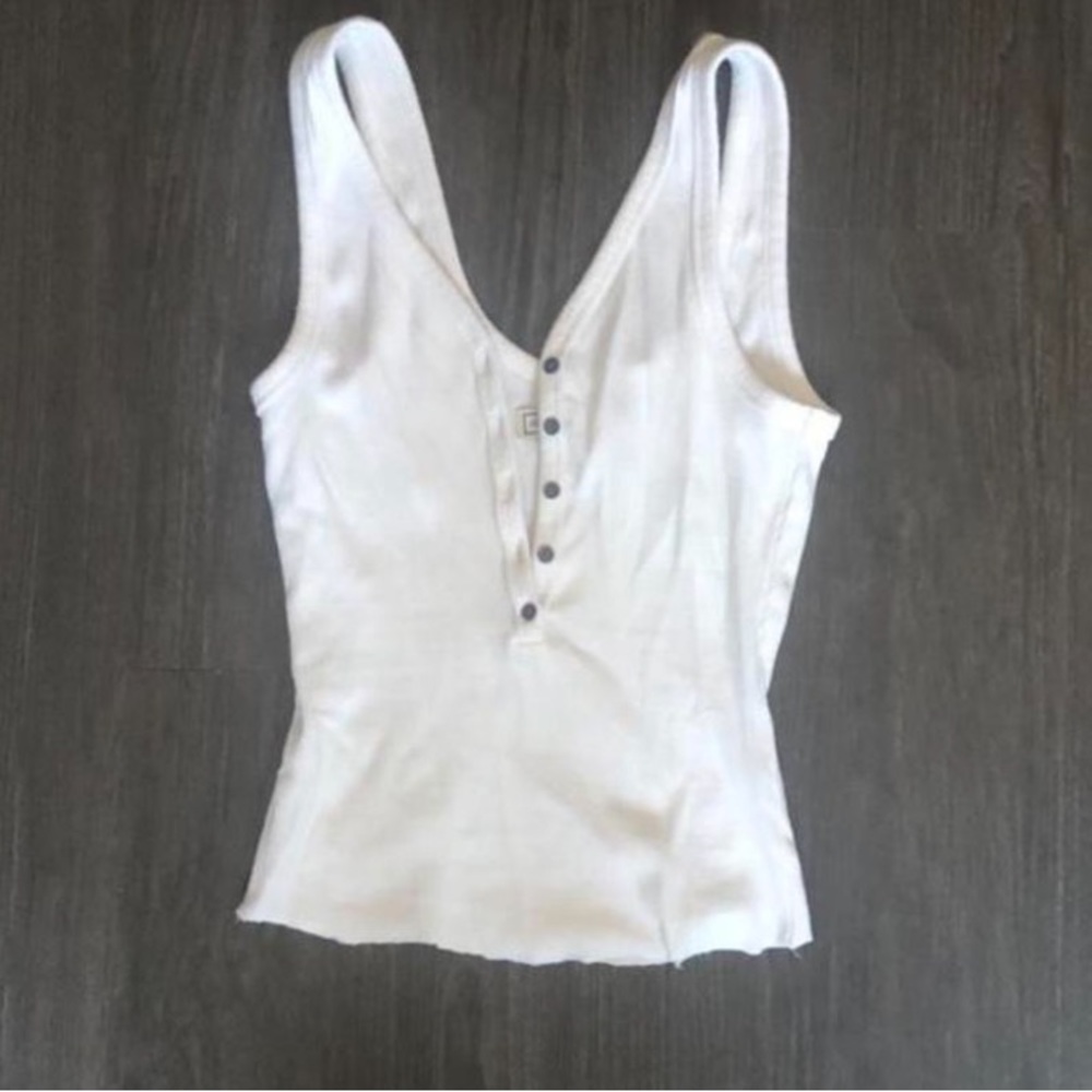 Abercrombie & Fitch White Tank Top